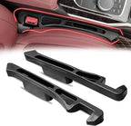 2PCS Car Seat Gap Filler Organizer, Car Side Seat Gap Filler with Phone Holder, Gap Stopper Fill Gap Between Seat and Console to Stop Things from Dropping Fit Cars SUVs Trucks（Black）