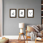 Western Cowboy Wall Art Set of 3 Cowboy Print Playing Card Inspired Southwestern Canvas Poster Trendy Western Wall Decor Long