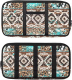 Tribal Pattern Car Sun Visor Storage Bag Sunglass Holder and Storage Pocket Auto Visor Storage Pouch with Multi-Pocket for License Pen Key