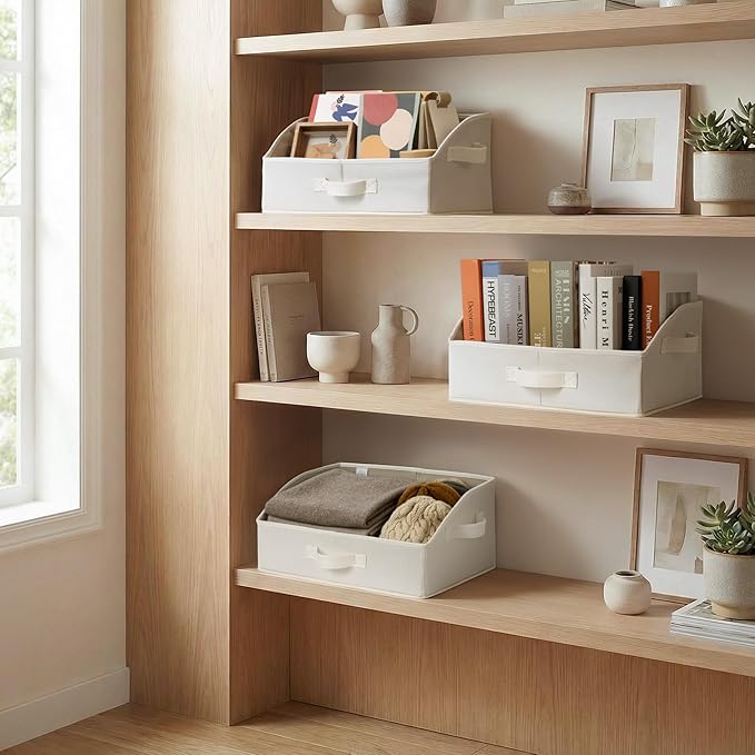 GRANNY SAYS Purse Organizer for Closet, Trapezoid Storage Bins, Closet Organizers and Storage, Decorative Storage Baskets for