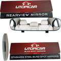 Universal Car Rear View Mirror and Blind Spot Mirrors - Clip on Rearview Car Mirror - Wide Angle & Panoramic Rear View for Blindspots (Rearview & Blind Spots Mirrors Set)