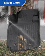 Car Floor Mats for Toyota RAV4: 2006 2007 2008 2009 2010 2011 2012 Without 3rd Row Seat All Weather Carpet Custom Fit for RAV-4 Front Second Row Cargo Area Accessories Heavy Duty Full Set Rubber Liner