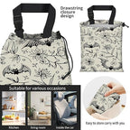 Car Trash Bag Large Hanging Can for Back of Seat, Cute Waterproof Car Garbage Bag for Vehicle, Travelling, Outdoor Cute Bat