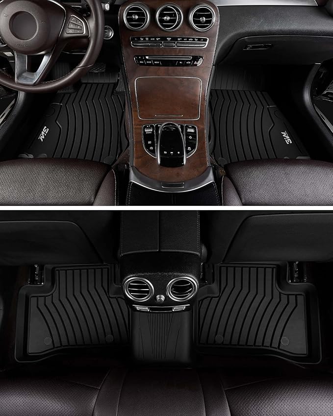 3W Floor Mats for Benz GLC 2023-2026(Coupe Only for 2024-2026), TPE All Weather Custom Fit Floor Liner for Benz Accessories GLC300/GLC350e/GLC43 AMG/GLC 63 AMG S E