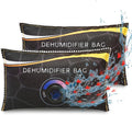 2 x 400g (1.8 lbs) Rechargeable Moisture Absorbers,Car Dehumidifier Bag,Microwave Fast Reactivated Large Desiccant Packs for
