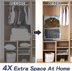 XXL Jumbo Vacuum Storage Bags, 47''X35'' Extra Large Space Bags for Blanket, Bedding, Comforters (6-XXL)