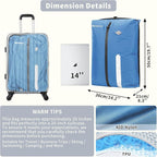 Vacuum Bag for Travel, Professional IPX8 Waterproof Reusable Vacuum Compression Bags for Travel Suitcases, Durable Space Save