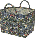 Boho Fabric Storage Basket, Large Capacity Laundry Basket, 12.2'' x 10.23'' x 10.23'' Collapsible Laundry Hamper with Easy Ca
