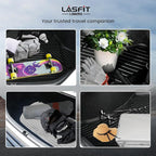 LASFIT Floor Mats & Trunk Mat for Honda Accord Sedan 2013 2014 2015 2016 2017 (Not for Coupe & Hybrid), All Weather TPE Custom Fit Anti-Slip Odorless Car Floor Liner, 1st & 2nd Row & Cargo Mat, Black