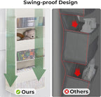 GRANNY SAYS Over the Door Organizer, 4-Shelf Behind the Door Storage with 6 Pockets and Clear Window, Waterproof Anti Tilt 35