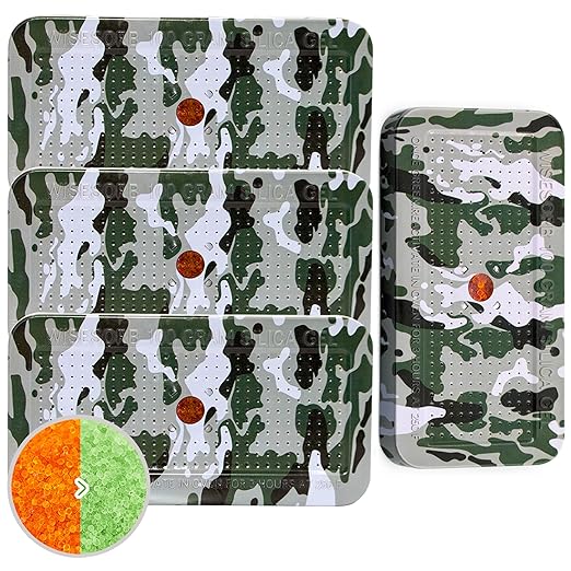 100 Gram Camouflage Gun Safe Dehumidifier Silica Gel Canister Rechargeable Dehumidifier Desiccant Reusable Indicating