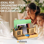 Achieva Bamboo Desk Organizer (71001)