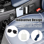 2PCS 2026 New Car Seat Gap Filler Organizer,in Between Car Seat Catcher with Phone Holder & Sunglass Holder & Cars Hook,Universal Cars Gap Seats Filler to Avoid Items Falling