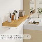 Dreamland 40 Inches Floating Shelves for Wall,9.3 Inch Deep Floating Shelves Set of 2, Large Display & Storage Shelf, Wall Sh