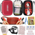 Car Roadside Emergency Kit with Battery Jumper Cables,Car Accessories for Men or Women,Automotive Safety Kit for Car,Vehicle,