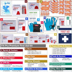 First Aid Kit, Upgrade Trauma First Aid Kit with Labelled Compartments -Emergency Medical Kits with Molle System First Aid Ki
