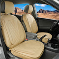 LINGVIDO Car Seat Covers for Front Seats (2 Seats) - Premium Perforated Nappa Leather,Waterproof Shield, Omni-Adapt Fit for S