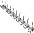 Dseap Coat Rack Wall Mount - 38” Long 10-Tri-Hooks Heavy Duty Coat Hanger Rail Wall Hooks for Hanging Coats Hats Clothing Clo