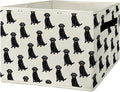 Black Lab Gifts Storage Bins & Boxes with Handles,Dog Foldable Basket for Organizing Dog Lovers Women,Labrador Retriever Chri