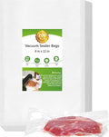 Moretoes 200pcs Vacuum Sealer Bags, Food Saver Bags Quart 8" x 12", BPA Free, Pre-cut Commercial Grade Vac Bags for Food Stor