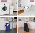 efluky Slim Laundry Basket, Narrow Laundry Hamper with Handles, Collapsible Dirty Clothes Hamper, Tall Laundry Bin for Laundr