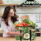 Reusable Grocery Bag, Foldable Large Shopping Tote Bag for Groceries Kitchen Picnic Car Trunk