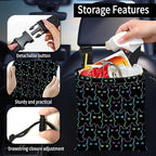 Car Trash Bag Large Hanging Can for Back of Seat, Cute Waterproof Car Garbage Bag for Vehicle, Travelling, Outdoor Cute Colorful Cat
