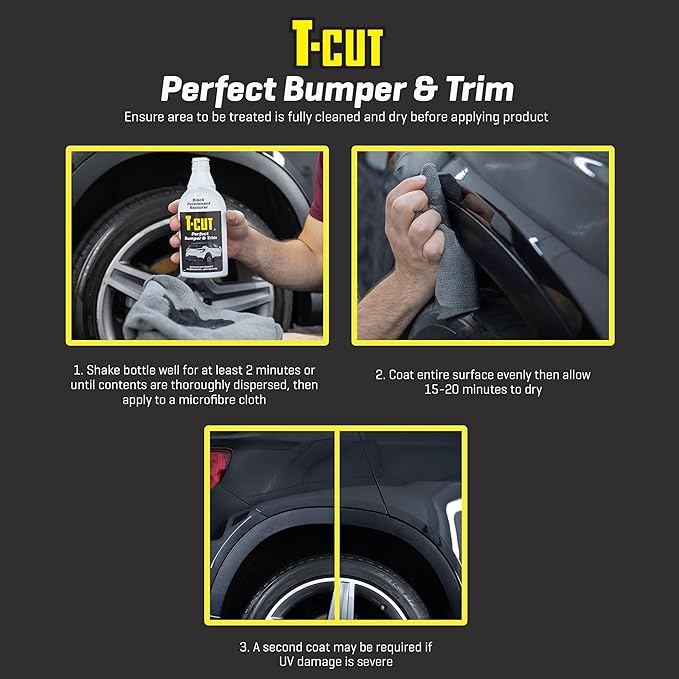 T-Cut Perfect Bumper & Trim, Black Permanent Restorer, 11.83 fl oz