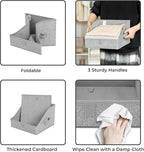 GRANNY SAYS Trapezoid Storage Bin, Closet Shelf Organizers, Fabric Storage Bins with Handles, Closet Shelf Organizers and Sto
