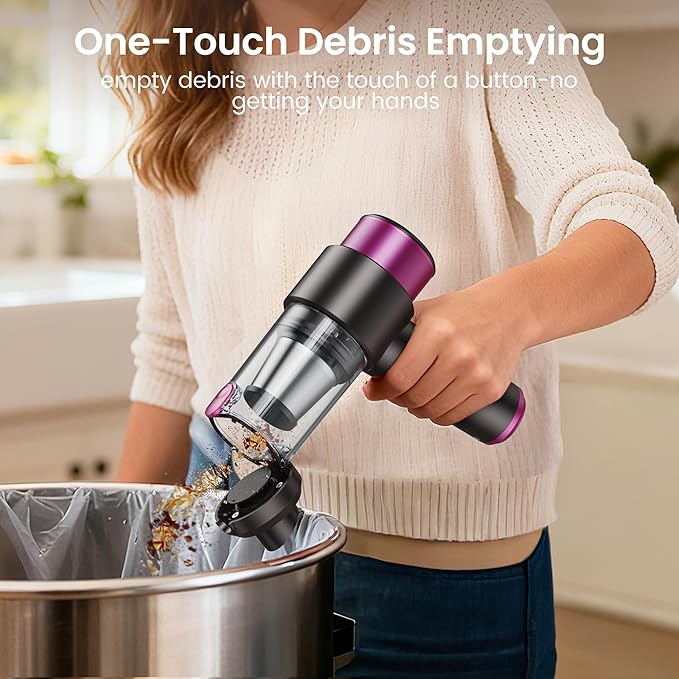 Car Vacuum Handheld Vacuum Cleaner, 15000PA Suction, Mini Vacuums with Air Duster and Blower, Portable Hand Held Vacuum for C