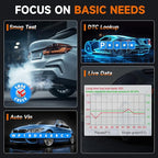 2026 FOXWELL NT630 Plus OBD2 Scanner with ABS and SRS, ABS Auto Bleed Scan Tool, Brake Code Reader with Live Data,
