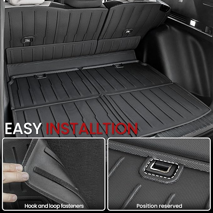 Cargo Liner Backrest Mats for Honda CRV 2026 2025 2024 2023 Car Mat Accessories, All Weather TPE Trunk Cargo Liner SeatBack Mat for CR-V Gas Hybrid(Backrest Mats+Trunk Mat)