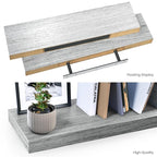 Ballucci Floating Shelves, 36" Wood Wall Shelf Set of 2, with Invisible Brackets for Bathroom, Living Room, Bedroom, Kitchen,
