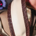 Carwales Elegant Men Steering Wheel Cover Leather for Car Hand-Made Wheel Wrap Hand Woven Universal 14.5-15 Inch Brown
