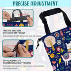 Car Garbage Bag Colorful Llama Flowers and Birds Hanging Canvas Car Trash Bag Waterproof Drawstring Car Back Seat Organizer for Car Back Front Seat Console with Adjustable Buckle