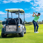 Golf Trunk Organizer, Waterproof Car Golf Locker with Separate Ventilated Compartment for 2 Pair Shoes, Golf Storage for Balls, Tees