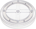Amazon Basics Clear Rotating Lazy Susan Turntable Organizer for Condiments, 9-Inch, 2-Pack