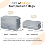 Comforter Storage Bag - Large Capacity Bedding Storage Bags Ultra Space Saving Self Compression Organizer, Washable Compressi