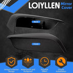 Passenger Side Mirror Cover Replacement for Chevrolet Chevy Malibu 2016 2017 2018 2019 2020 2021 2022 2023 2024 2025 - Right Side Mirror Covers, Rear View Mirrors Cap Accessories Textured