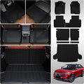 Floor Mats Compatible with 2023 2024 2025 2026 Honda HRV Trunk Mat Cargo Liner Cargo Mat Trunk Liner TPE Back Seat Cover Protector 2024 HR-V Accessories (Trunk Mat+Backrest Mats+Floor Mats)