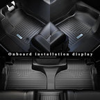 Floor Mats Backrest Mat for BMW X3 2018-2024（Not Fit 2025） & Trunk Mat,TPE All Weather Protection Car Floor Liners with Cargo Liners