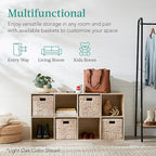 Best Choice Products 8-Cube Storage Organizer, 11in Shelf Opening, Bookcase, Display Shelf, Customizable w/ 3 Removable Back 