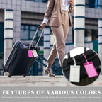30 Pack Luggage Tags for Suitcases, Airplane Travel Essentials for Flying, International Travel Must Haves, and Luggage Acces