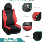 Skechers Car Seat Covers,Leather Seat Covers with GOGA Mat Technology,Waterproof Car Seat Covers Full Sets,Airbag Compatible,