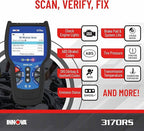 INNOVA 3170RS OBD1 & OBD2 Scanner, ABS Bleeder Scan Tool, OBD2 Diagnostic, Caliper Service, Brake Pad Life, Read/Erase ABS/SRS