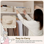 GRANNY SAYS Purse Organizer for Closet, Trapezoid Storage Bins, Closet Organizers and Storage, Decorative Storage Baskets for