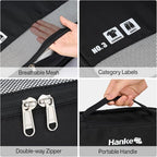 Hanke 7 Set Compression Packing Cubes for Travel, Expandable Large Packing Cubes for Suitcases and Backpack, Luggage Packing 