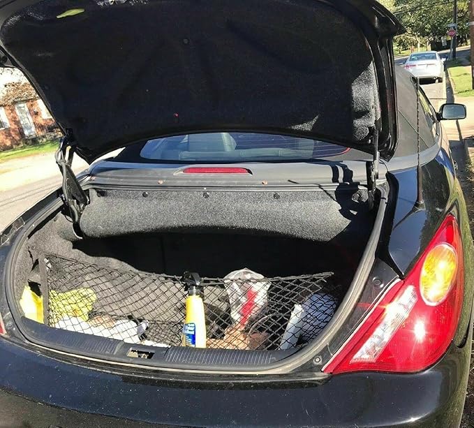 Rear Trunk Organizer Cargo Net for Toyota Solara 2004-2008 - Envelope Style Cargo Net for Coupe - Premium Mesh Car Trunk