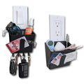 The No Screwups Switch Pocket Wall Organizer and Key Hook (Black, 1-Pack): Installs in Seconds on Any Switch or Outlet with N