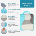 Compression Packing Cubes for Travel, Packing Cubes for Carry on Suitcases, Large Luggage Organizers 4-Pack, Travel Accessori